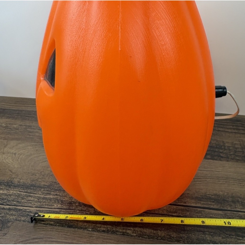 Vintage Empire 12" Halloween Jack O Lantern Pumpkin Blow Mold Lighted USA - Picture 8 of 8